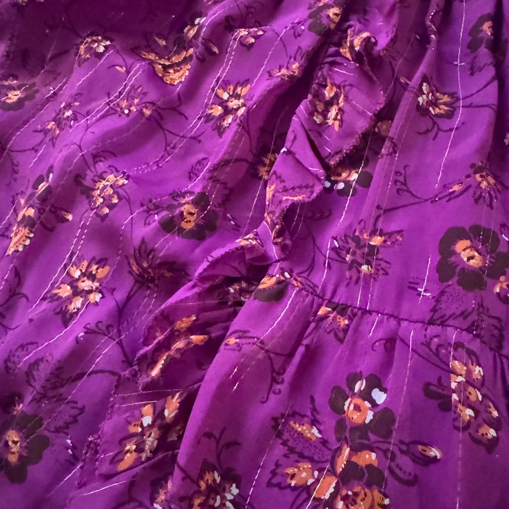 ULLA JOHNSON Ciel Floral Print Silk Blend dress - Picture 5 of 10